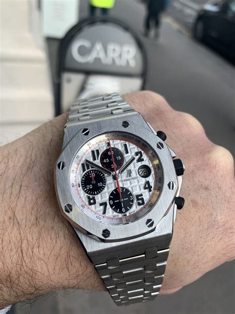 audemars piguet royal oak panda for sale|audemars piguet royal oak used.